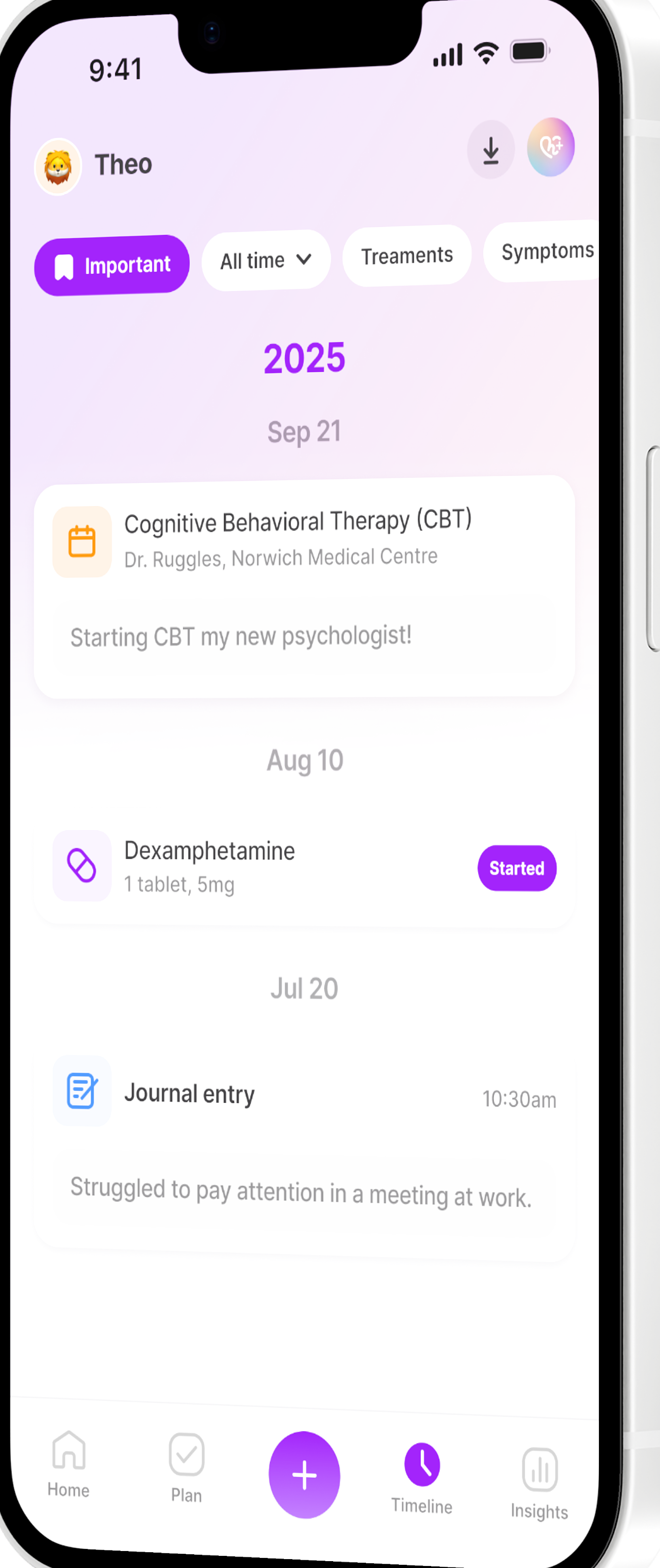 User comparing features of OCD and stress relief apps on tablet