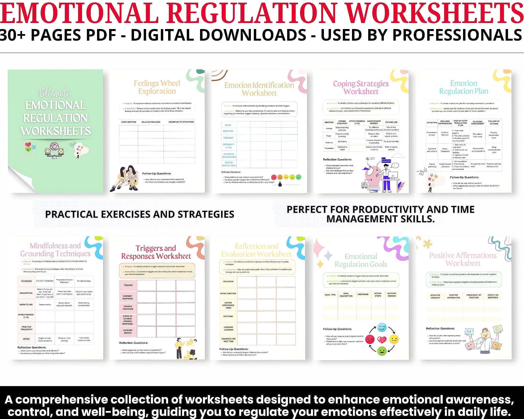 Adult completing an online emotional regulation self-assessment at home